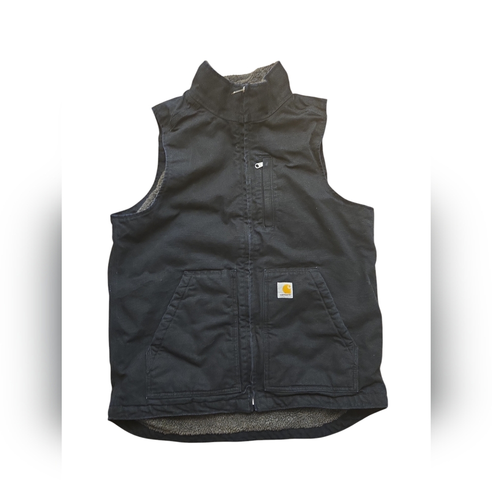 COPY - CARHARTT Men’s Loose Fit Washed Duck Sherpa- Lined vest ~ Size: M